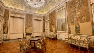 La sala degli Uccelli alla Villa reale di Monza