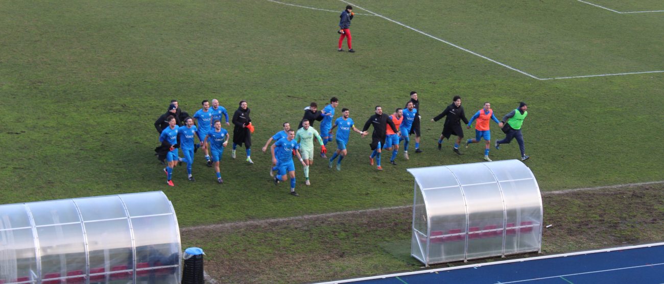 Seregno calcio Promozione partita Speranza Agrate esultanza