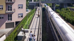 Il progetto per la passerella di via Aquileia a Monza