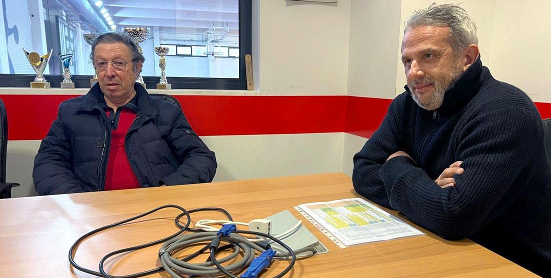 Ambrogio Gervasoni con Marco Centemero della Pallavolo Concorezzo