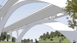 Il progetto del ponte sull'Adda
