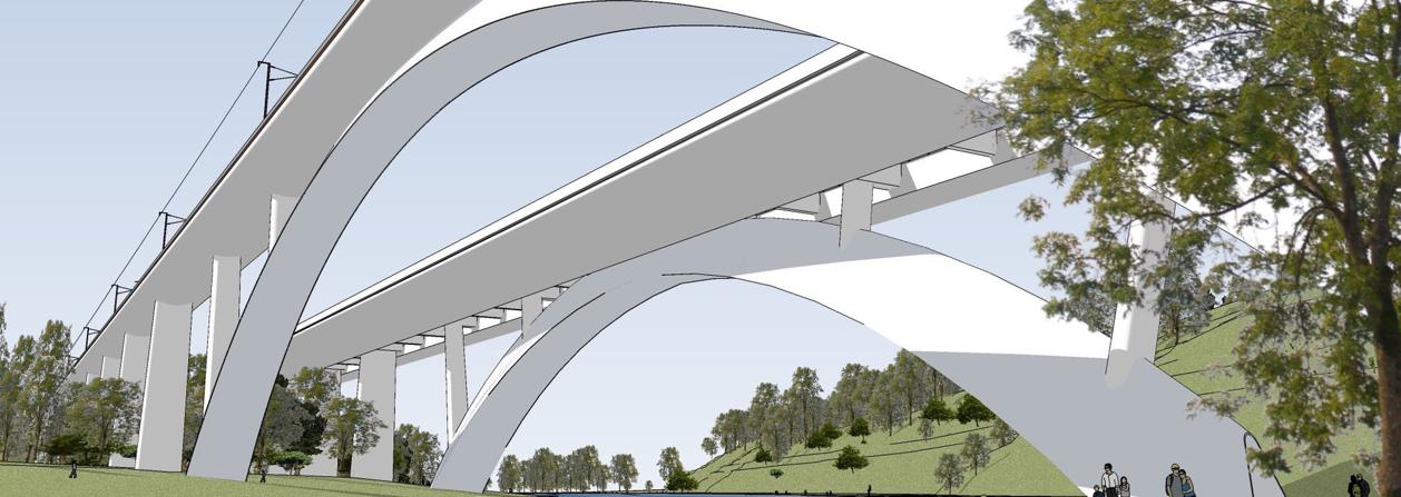 Il progetto del ponte sull'Adda