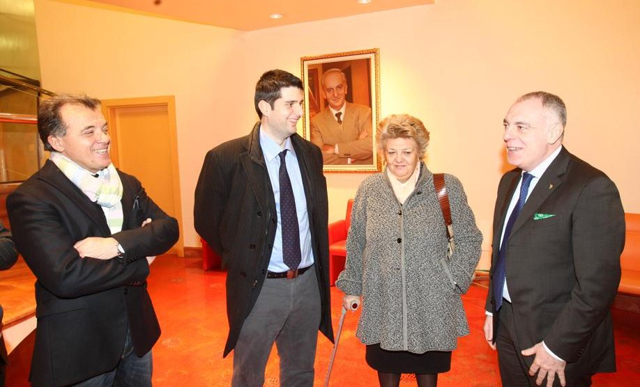 Biassono Lorenzo Rovagnati con la mamma in azienda - foto Radaelli
