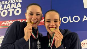 Seregno, nuoto artistico: Lara Pollini Caterina Cucco campionesse italiane