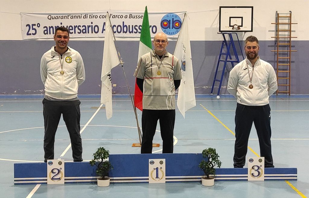 Tiro Arco Bussero da sinistra Andrea Stefano Rossi Denis Brunello Alberto Duci