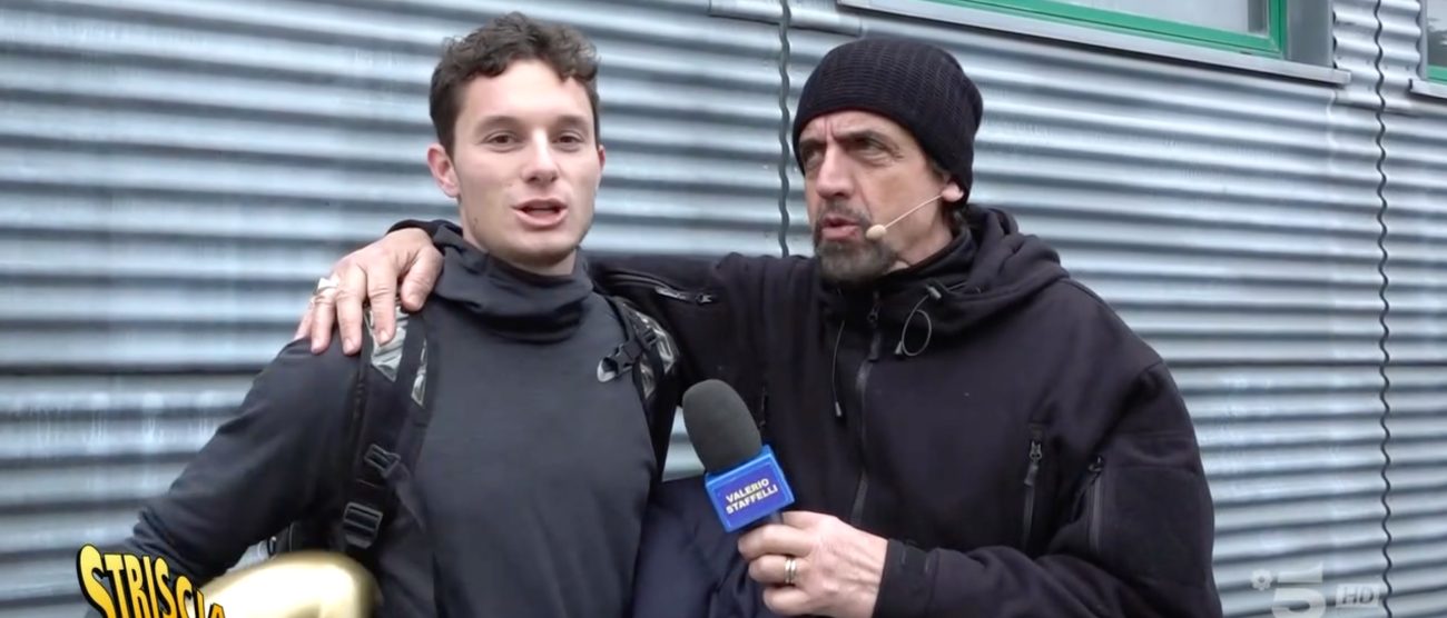 Tv Filippo Tortu Striscia la Notizia tapiro d'oro