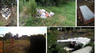 Monza foto consulta San Biagio Cazzaniga rifiuti abbandonati