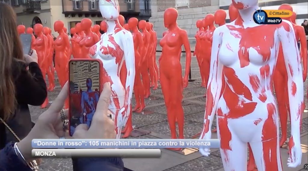 Le "Donne in rosso" a Monza