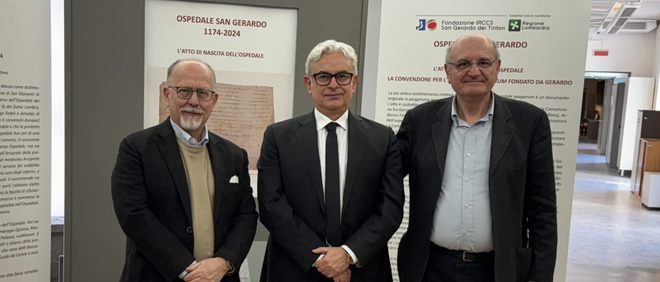 Monza Irccs San Gerardo Francesco Ozzo direttore amministrativo con presidente Cogliati e direttore generale Casazza