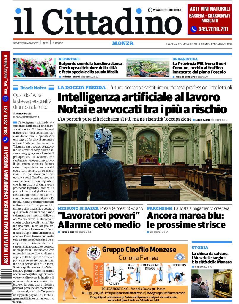 Cittadino PRIMA Monza 20 marzo 2025