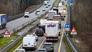 Statale 36 incidente Capriano Biosco coda nord