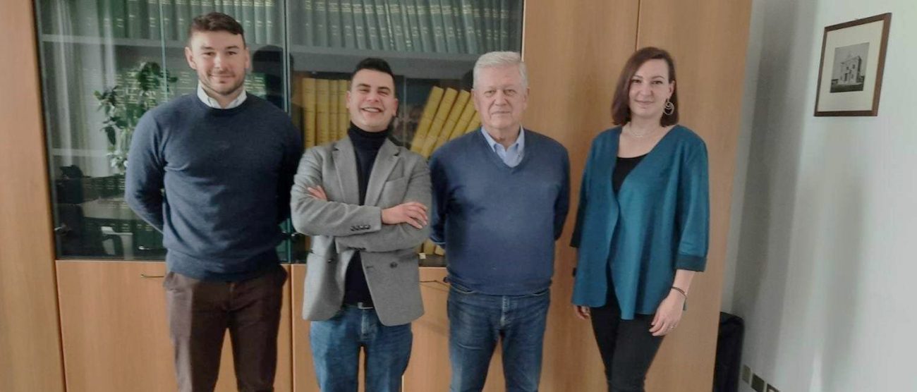Varedo Caldan con i responsabili del cinema multisala Le Giraffe