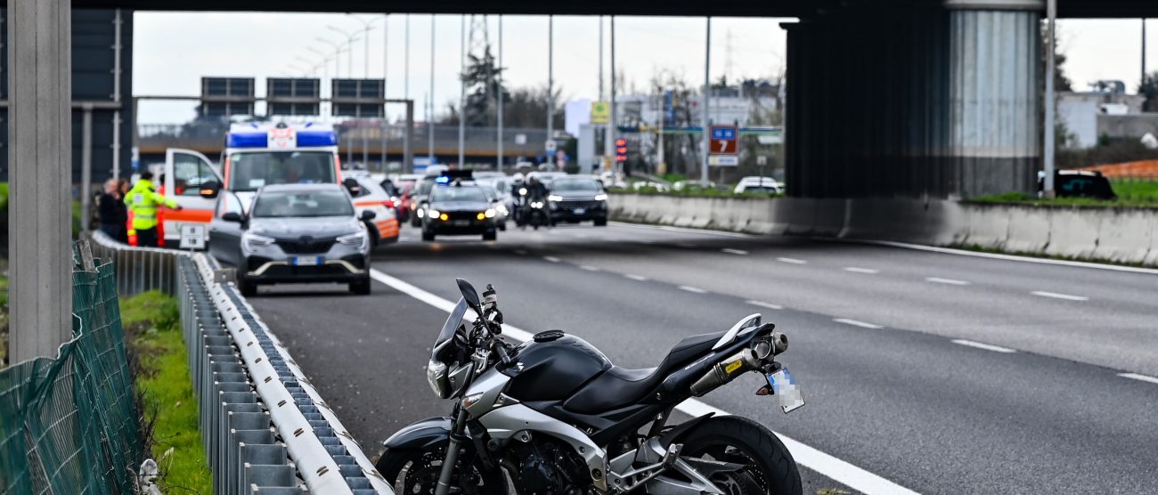 La scena dell'incidente in Valassina a Desio
