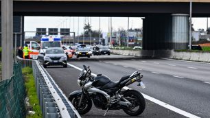 La scena dell'incidente in Valassina a Desio