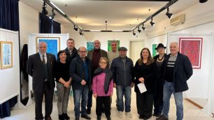 Gli Amici di Casma alla inaugurazione della mostra a Macherio