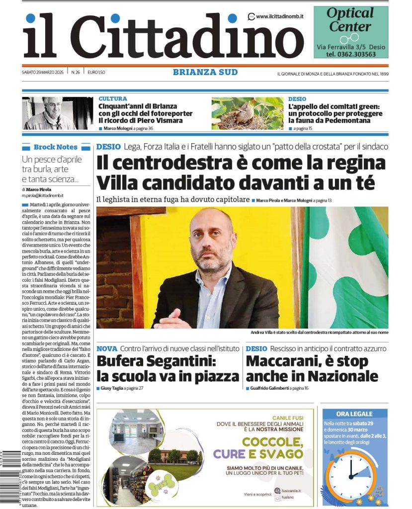 Il Cittadino prima_BS_29 marzo