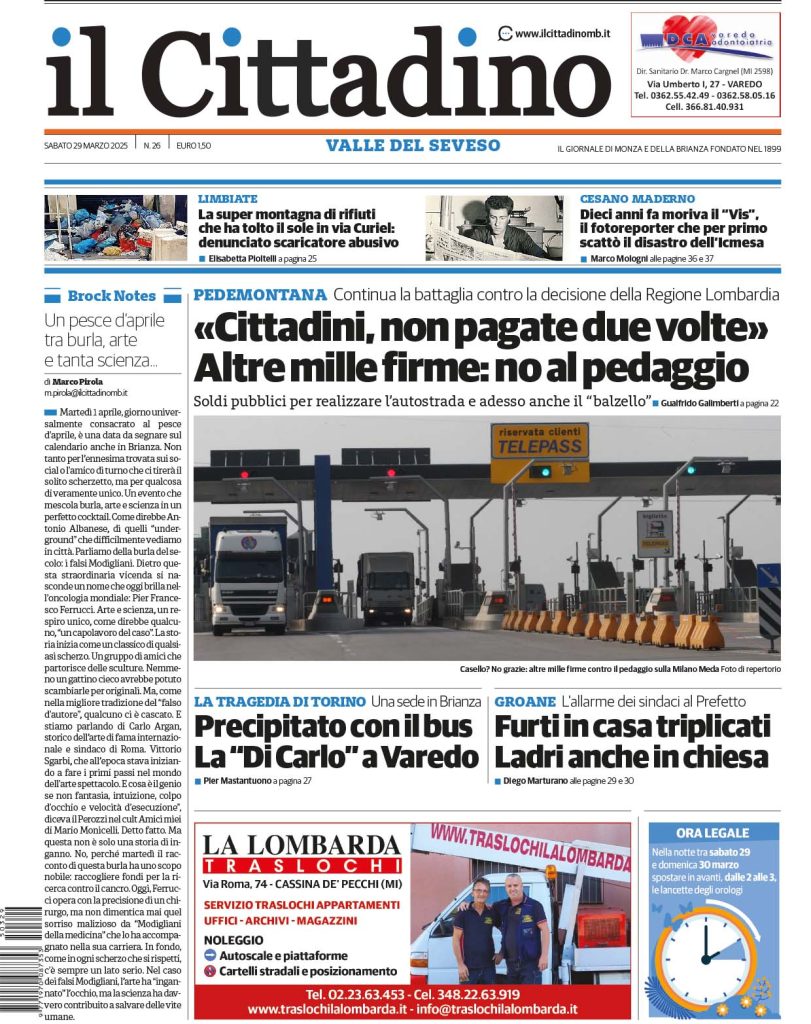 Il Cittadino prima_VS_29 marzo