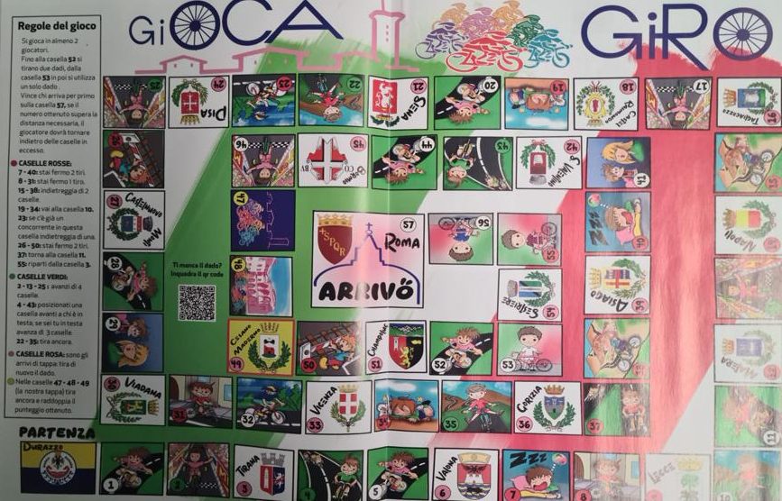 Giro d'Italia a Cesano Maderno il Gioco dell'Oca ideato da Silvano Tremolada