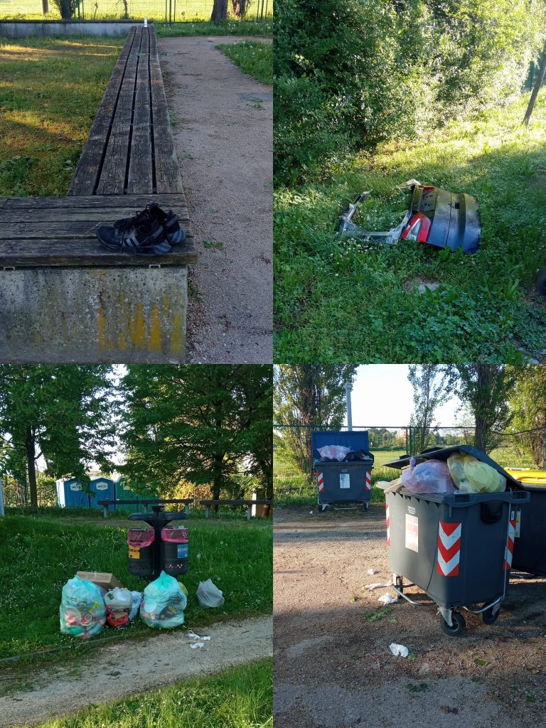Monza degado rifiuti Pasquetta Boscherona