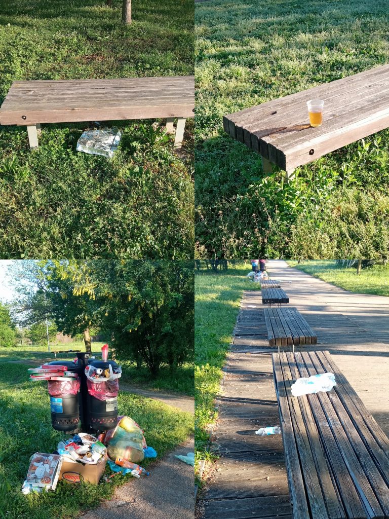 Monza degado rifiuti Pasquetta Boscherona