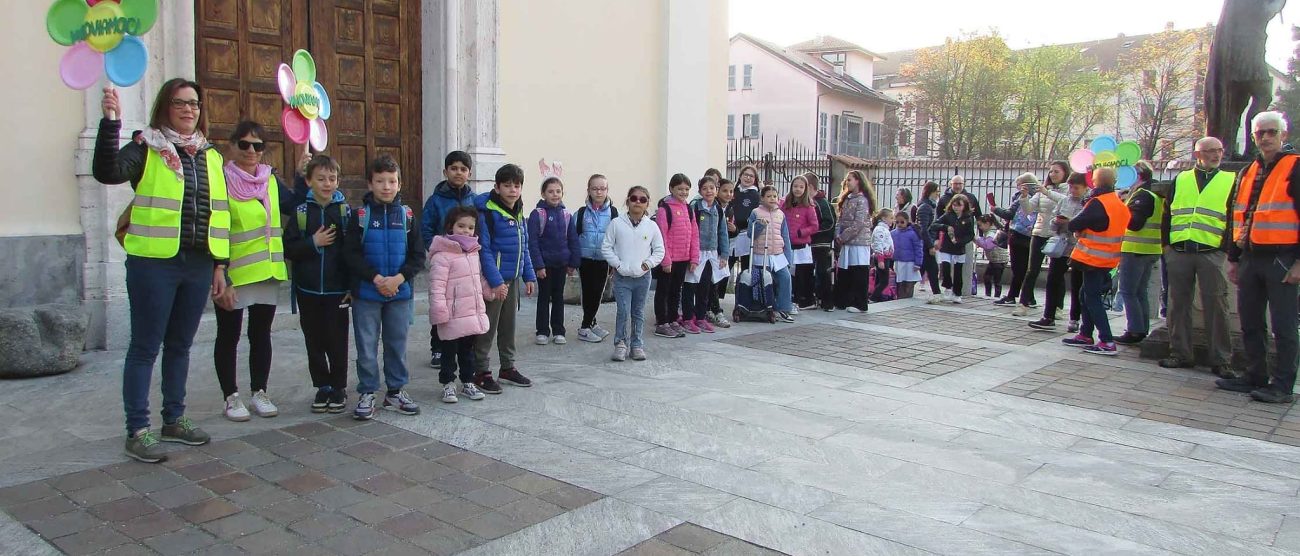 Albiate scuola Ungaretti Pedibus riattivazione iniziativa