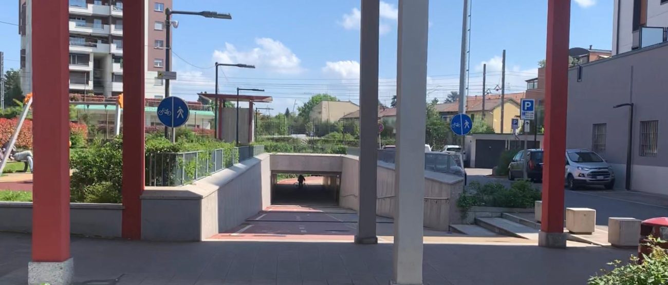Arcore il sottopasso pedonale di via Gilera