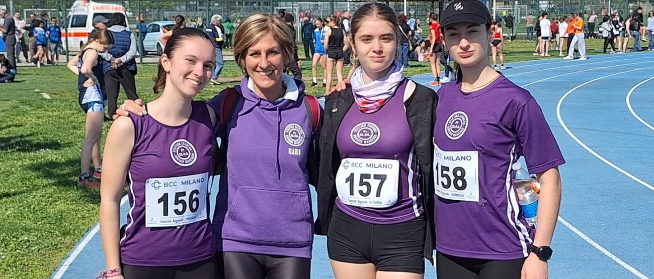 Atletica PBM Lanzani Ilaria con atlete di Bovisio n.157 pett.Benedetta Falasconi