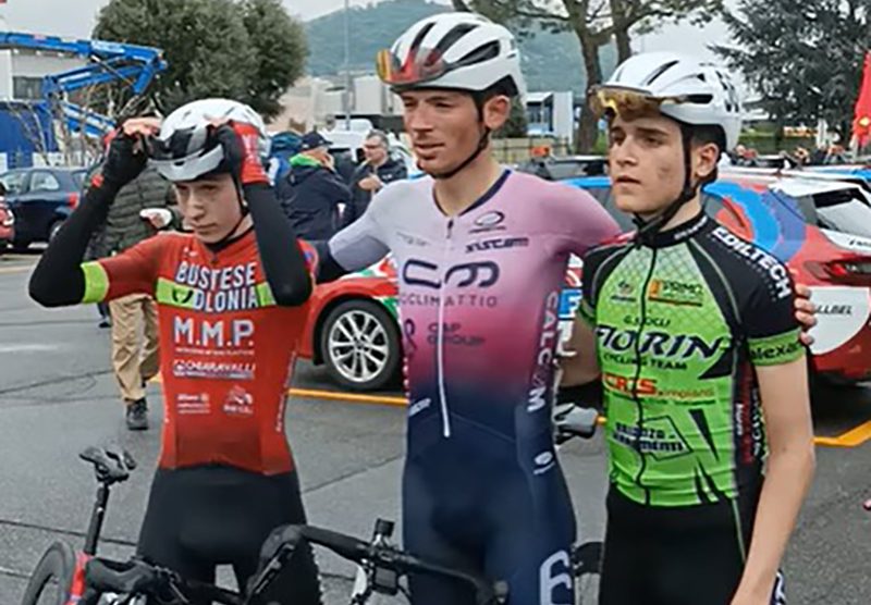 Ciclismo da sinistra Primavesi Gugnino Bosio