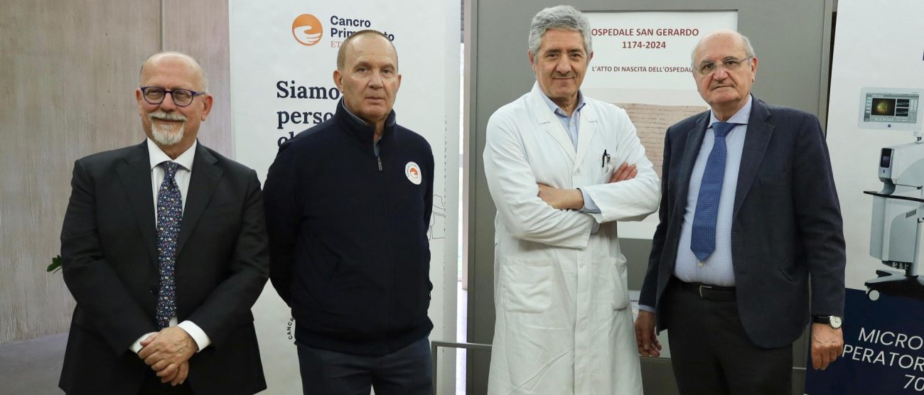 Irccs San Gerardo Monza Donazione microscopio Cancro Primo Aiuto