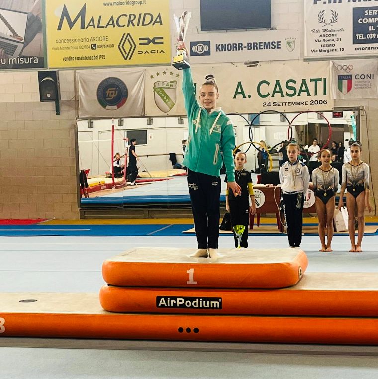 Ginnastica Casati Arcore Crivalli Melissa Crivalli campionessa regionale 2025
