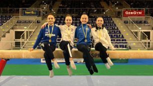 Ginnastica Casati Arcore a Jesolo da sx Tognali, Crivalli, Boracchi, Ronchi 2025