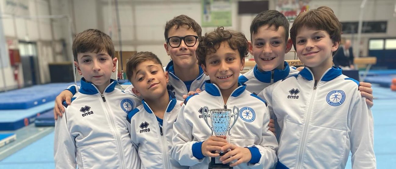 Ginnastica Sampietrina Gruppo ginn.allievi a Mortara Camp.GOLD 2025