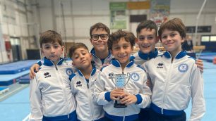 Ginnastica Sampietrina Gruppo ginn.allievi a Mortara Camp.GOLD 2025