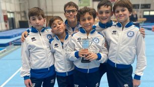 Ginnastica Sampietrina Gruppo ginn.allievi a Mortara Camp.GOLD 2025
