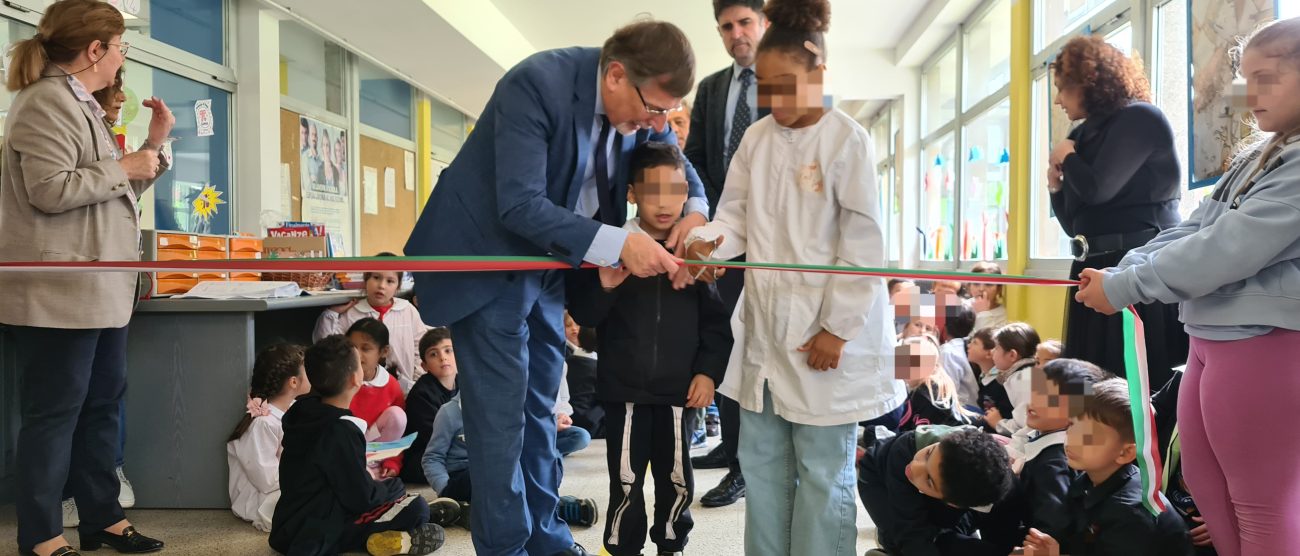 Monza scuola Anzani inaugurazione post lavori
