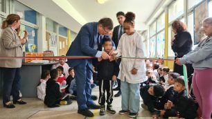 Monza scuola Anzani inaugurazione post lavori