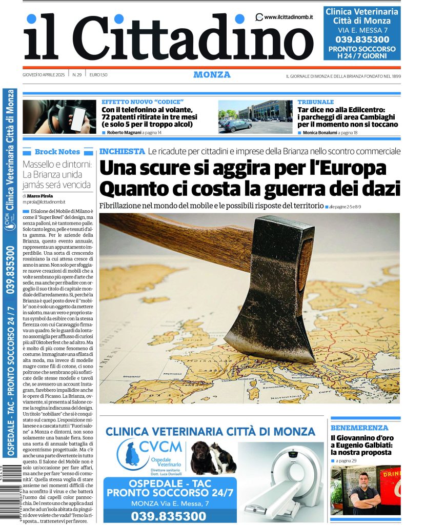 Il Cittadino PRIMA Monza 10 aprile 2025