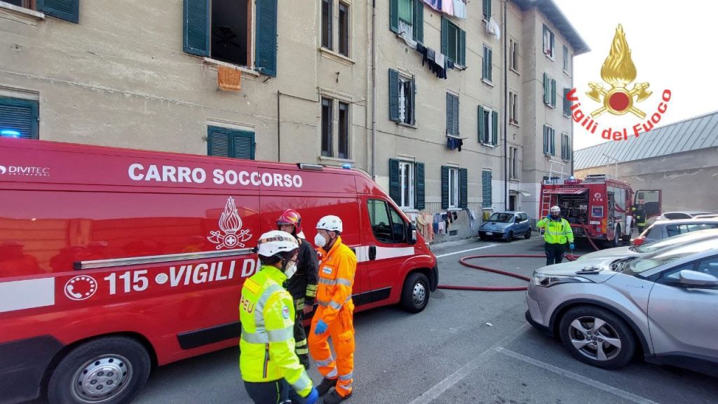 Incendio in via Udine a Cesano Maderno