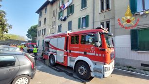 Incendio in via Udine a Cesano Maderno