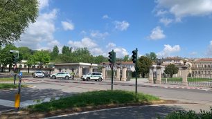 La scena dell'incidente di viale Brianza a Monza