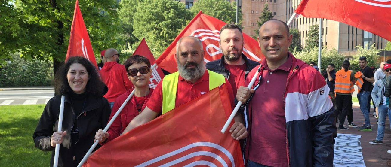 Delegazione Filt Brianza a Pioltello presidio Esselunga