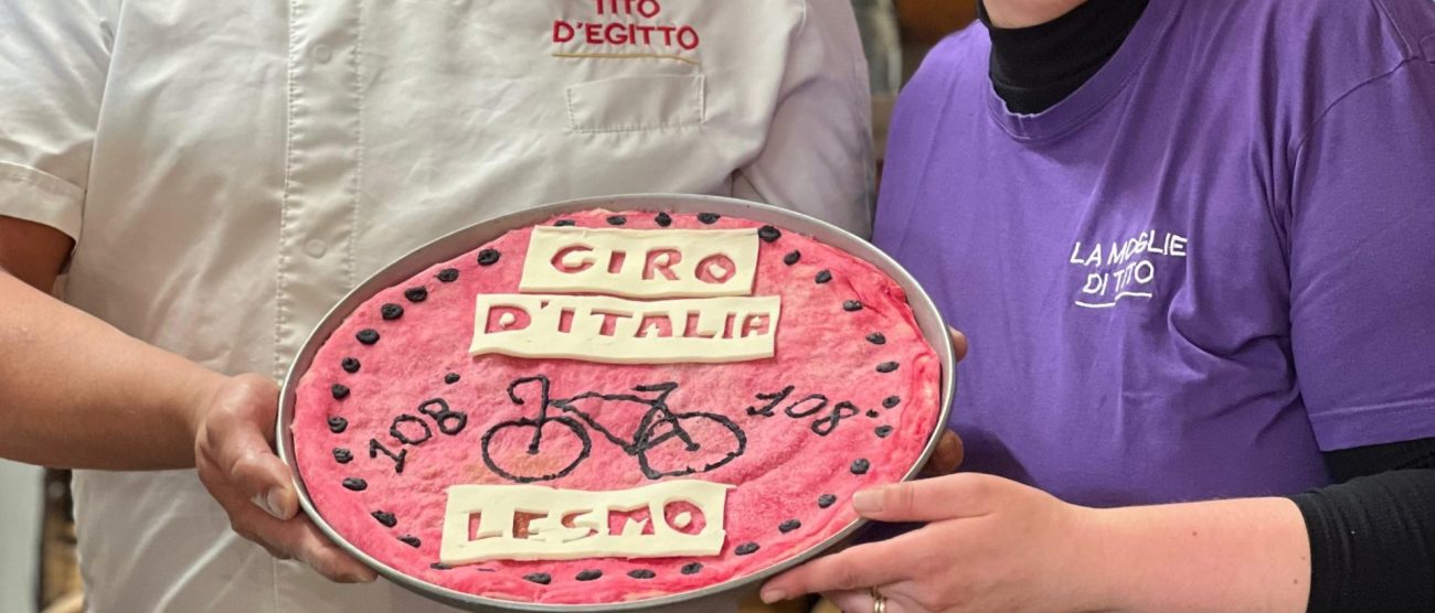 La pizza dedicata al Giro d'Italia
