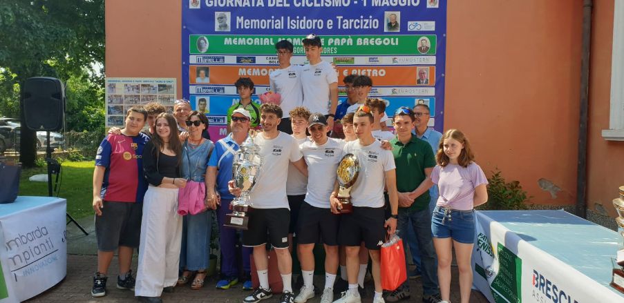 Cicliismo Podio Montichiari 2025 vittoria di Lucas Mirko Maffei