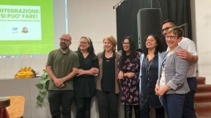 Desio i relatori della serata “Integrazione: si può fare!” organizzata dalla Scuola di italiano per stranieri di Desio