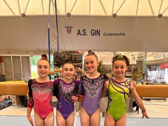 Ginnastica Casati Arcore da sx Melissa Crivalli Vittoria Ronchi Beatrice Boracchi Marisol Peruzzetto 2025