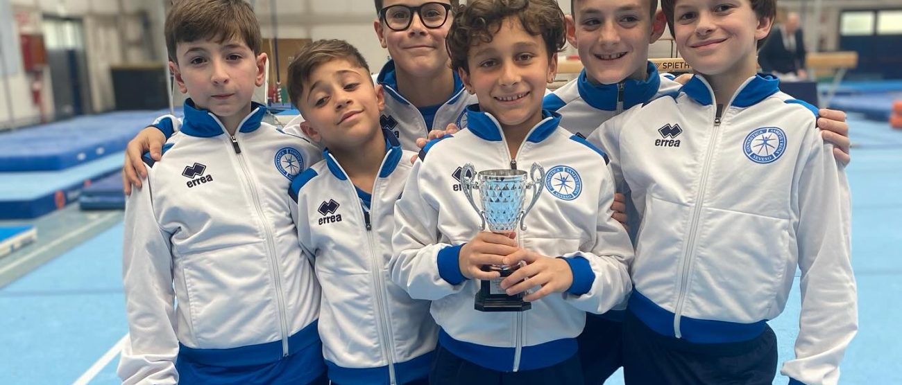 Ginnastica Sampietrina Gruppo ginn.allievi a Mortara Camp. Gold 2025