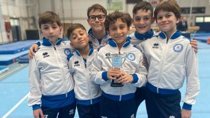 Ginnastica Sampietrina Gruppo ginn.allievi a Mortara Camp. Gold 2025