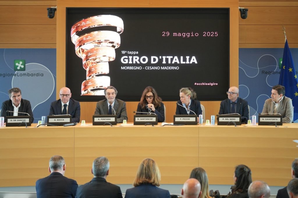 Giro d'Italia 2025 Presentazione tappe lombarde sindaco Cesano Maderno Gianpiero Bocca
