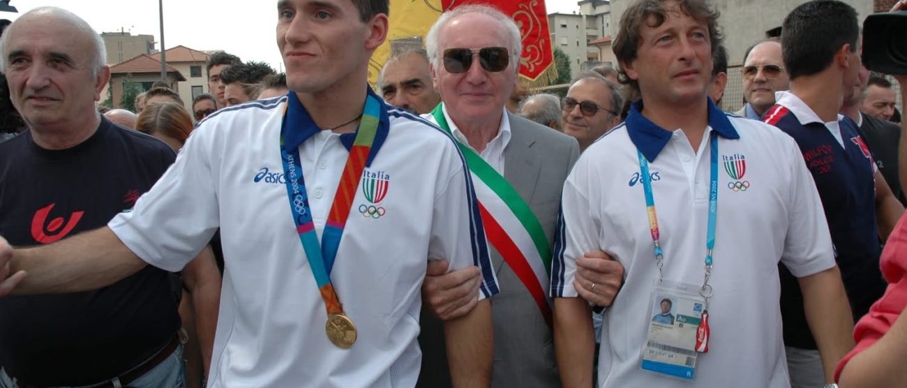 Adelio Asnaghi con Igor Cassina e coach Allievi