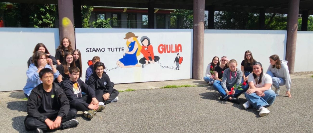 Desio istituto Fermi murales "In ricordo di Giulia"